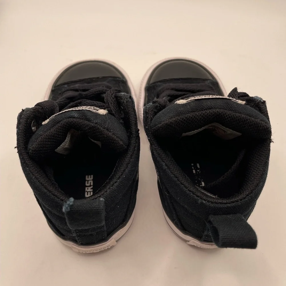 Converse Kids Black canvas hi Sneakers size 4C